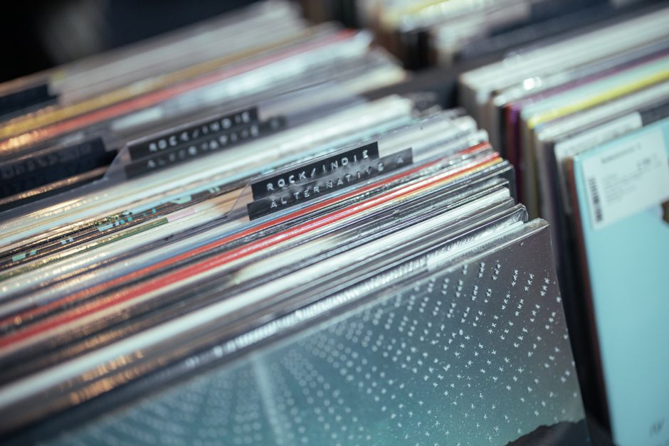 Detalj etikete vinilne ploče